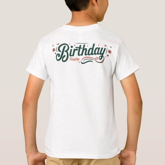 T-shirt d'anniversaire (Dos)