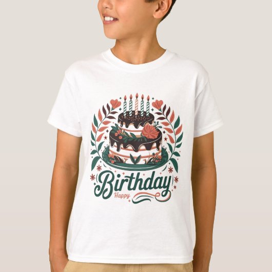 T-shirt d'anniversaire (Devant)