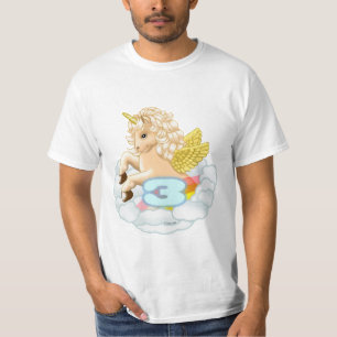 T-shirt d'anniversaire de 3 ans de la Unicorne