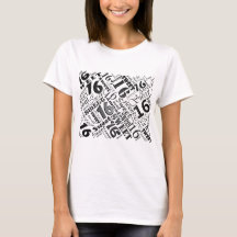 T-shirt d'anniversaire de Black&White de sweet