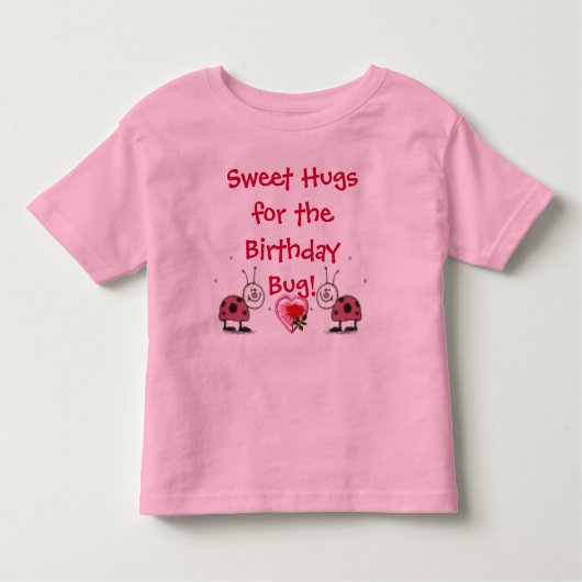 T-shirt d'anniversaire de coccinelle d'enfants (Devant)