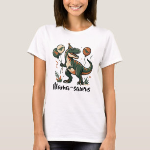 T-Shirt d'anniversaire de dinosaure Mama-saurus