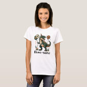 T-Shirt d'anniversaire de dinosaure Mama-saurus (Devant entier)
