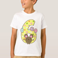 T-shirt d'anniversaire de jaune de souris de