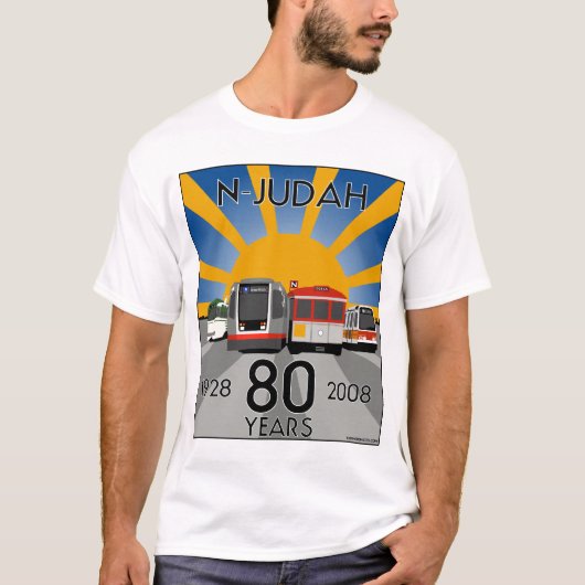 T-shirt d'anniversaire de N Judah quatre-vingtième (Devant)