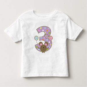 T-shirt d'anniversaire de pourpre de souris de