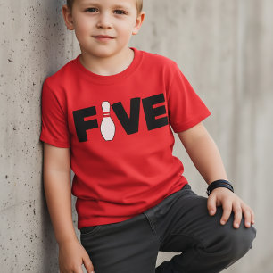 T-Shirt d'anniversaire de quille pour enfants de 5