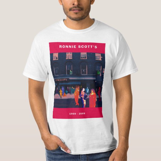 T-shirt d'anniversaire de Ronnie Scott (Devant)