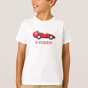 T-shirt d'anniversaire de voiture de course