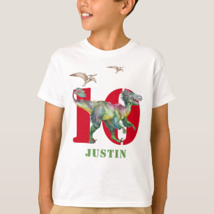 T-shirt d'anniversaire Dinosaur T Rex