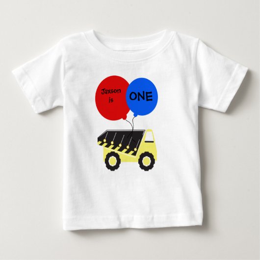 T-shirt d'anniversaire du camion de vidange person (Devant)