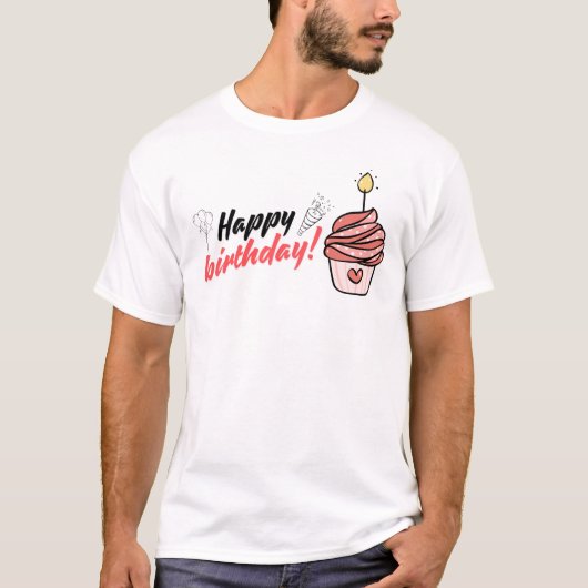 T-shirt d'anniversaire heureux (Devant)