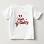 t-shirt d'anniversaire pour bébé (Dos)