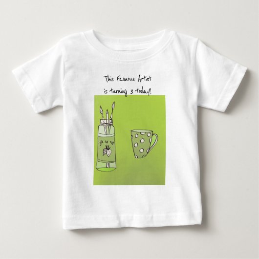 T-shirt d'anniversaire pour bébé (Devant)