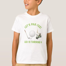 T-shirt d'anniversaire pour enfants de golf Let's