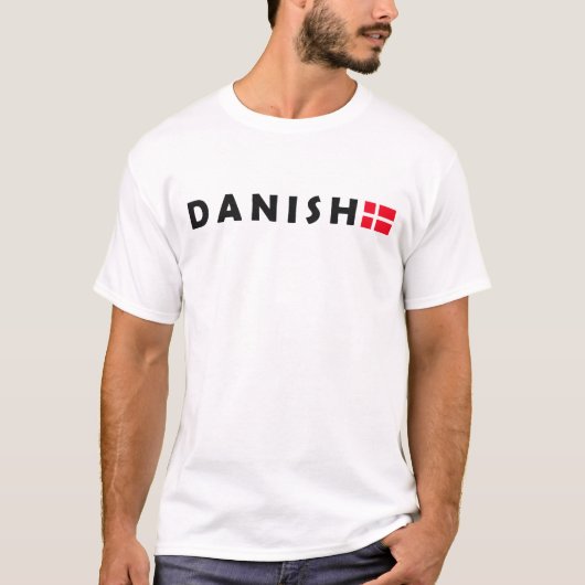 T-shirt Danois, Danemark (Devant)