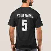 T-shirt danois de hockey sur glace avec le nom et (Dos)