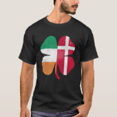 T-shirt Danois Irlandais Shamrock Danemark Irlande St. Pat (Devant)