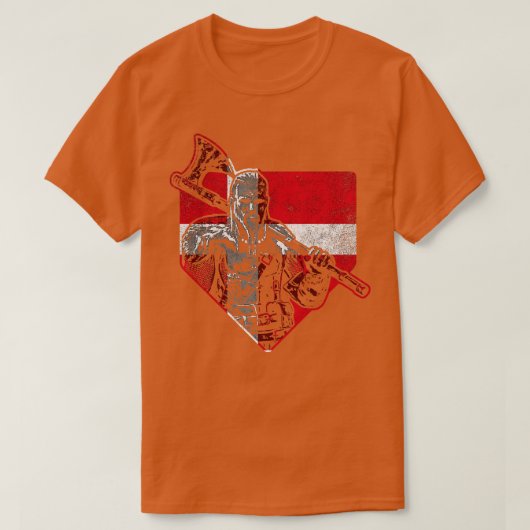 T-shirt Danois Viking Warrior 2 (Design devant)