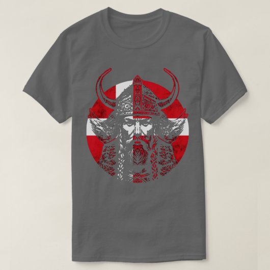 T-shirt Danois Viking Warrior 5 (Design devant)