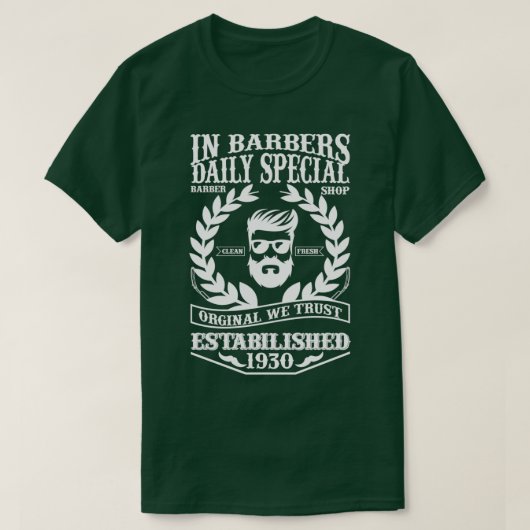 T-shirt dans Barbers Daily Barber Shop spécial (Design devant)