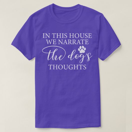 T-shirt Dans Cette Chambre, Nous Racontons Les Pensées Des (Design devant)