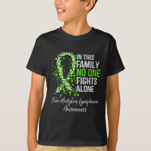 T-shirt Dans cette famille combat seul Lymphome non hodgki