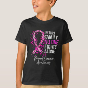 T-shirt Dans Cette Famille, Personne Ne Lutte Seul Cancer