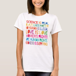 T-shirt Dans cette maison, nous croyons : Droits de l'Homm