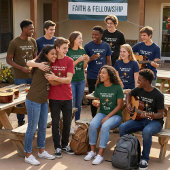 T-shirt "Dans Chaque Coeur, Dieu Parle"