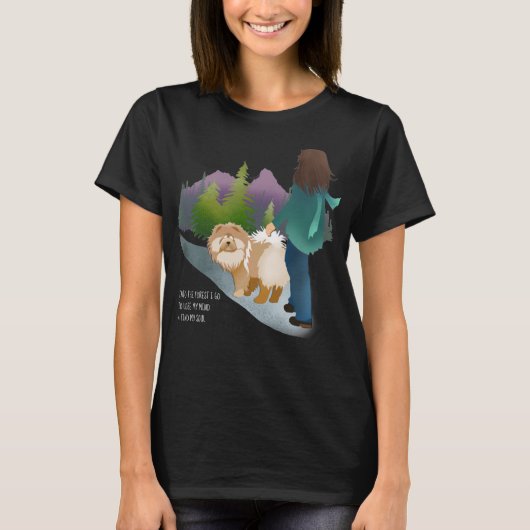 T-shirt DANS LA FORÊT JE PARS - Chow Teeshirt-black (Devant)