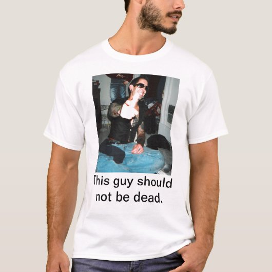 T-shirt Dans la mémoire affectueuse des os 10 (Devant)