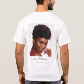 T-shirt Dans la mémoire aimante | Collage de photos | Mémo (Dos)