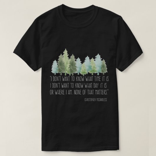 T-shirt Dans la nature avec Christopher McCandless Essenti (Design devant)