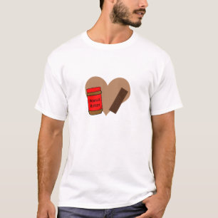 T-shirt Dans l'amour avec le beurre et le chocolat