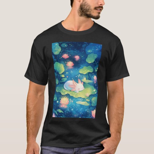 T-shirt Dans l'Axolotl Flower Pond Sweet Escape (Devant)
