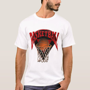 T-shirt Dans le basket-ball et le panneau arrière de
