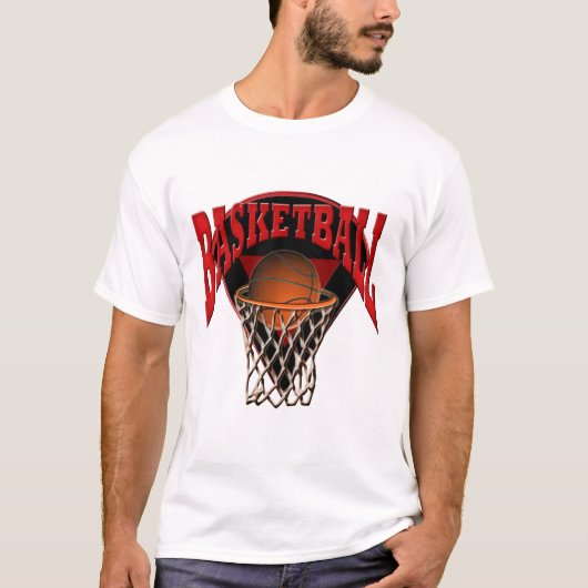 T-shirt Dans le basket-ball et le panneau arrière de (Devant)