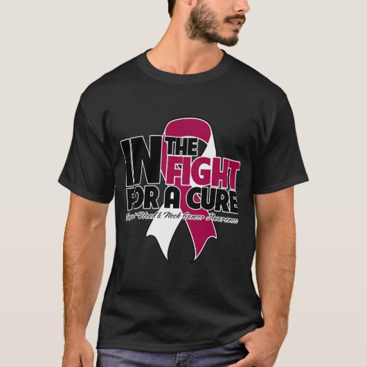 T-shirt Dans le combat pour un traitement - cancer de la (Devant)