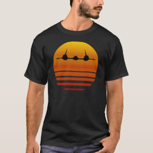 T-shirt Dans le coucher du soleil - Le Merle noir