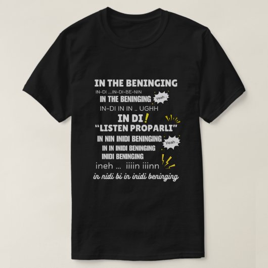 T-shirt Dans le mème qui bénit (Design devant)