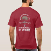T-SHIRT DANS LE SILLAGE DES HÉROS 1944 - 2014 (Dos)