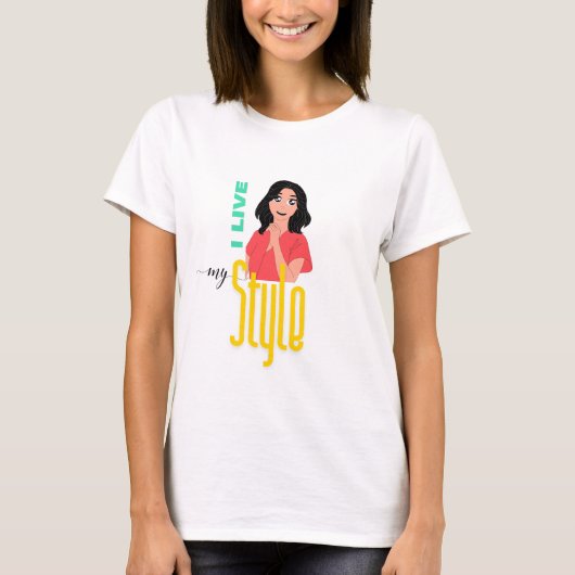 T-shirt dans le style tendance (Devant)