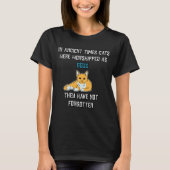 T-shirt Dans Les Anciennes Époques, Les Chats Étaient Cult (Devant)