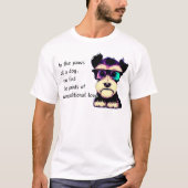 T-shirt Dans les pattes d'un chien (Devant)