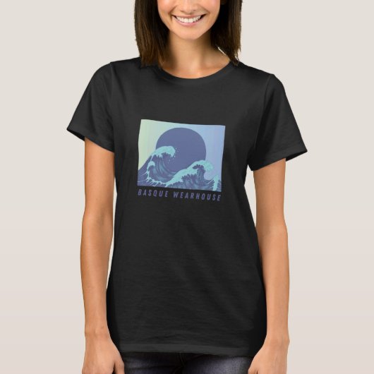 T-shirt dans Les Vagues du Pays basque. (Devant)