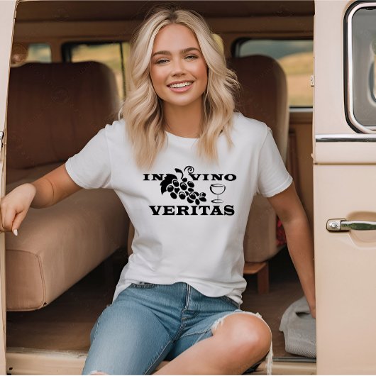 T-shirt Dans les veritas vino