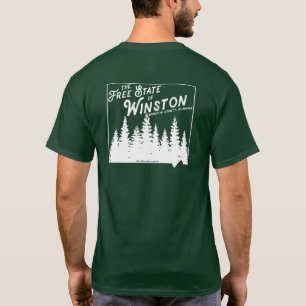 T-shirt Dans l'état libre de pièce en t double face de