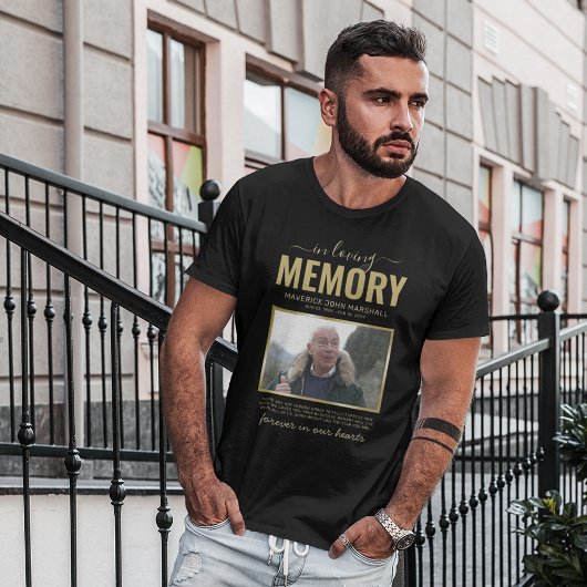 T-shirt Dans l'image commémorative en mémoire d'amour