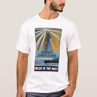 T-shirt Dans l'intéret de la liberté, enrôlez dans la
